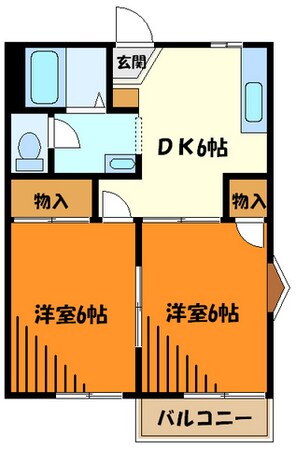 グリーンハウスハシモト　Ａの物件間取画像